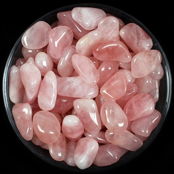 Rose Quartz Tumbled Stone, Rose Quartz, Tumbled Stones, Pink