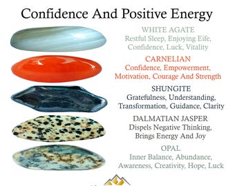 Confidence And Positive Energy Set, Boost And Joy, Gift For Crystal Lovers