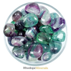 Rainbow Fluorite Tumbled Stone, Rainbow Fluorite Tumbled Stones, Rainbow Fluorite Tumbled Stone, Gemstones Fluorite Rainbow, Gemstones
