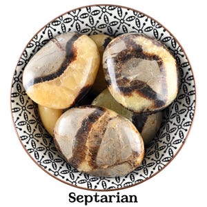 Septarian Tumbled Stone, Septarian Crystals, Septarian Stones, Zodiac Signs Taurus, Sagittarius, Virgo, Capricorn, Gifts, Healing Crystals