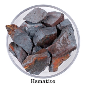 Piedra bruta de hematita, hematita, piedras brutas, piedras en bruto, piedras, cristales, rocas, regalos, piedras preciosas, gemas, cristales del zodíaco, cristales curativos