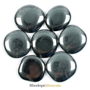 Hematite Palm Stone, Hematite, Palm Stones, Smooth Stones, Stones, Crystals, Rocks, Gifts, Gemstones, Gems, Zodiac Crystals, Healing Crystal