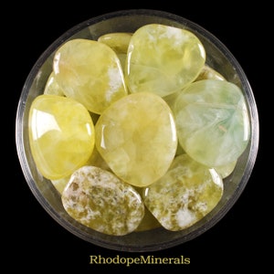 Prehnite Palm Stone, Prehnite, Smooth Stones, Palm Stones, Stones, Crystals, Rocks, Gifts, Gemstones, Gems, Zodiac Crystals, Healing Crystal