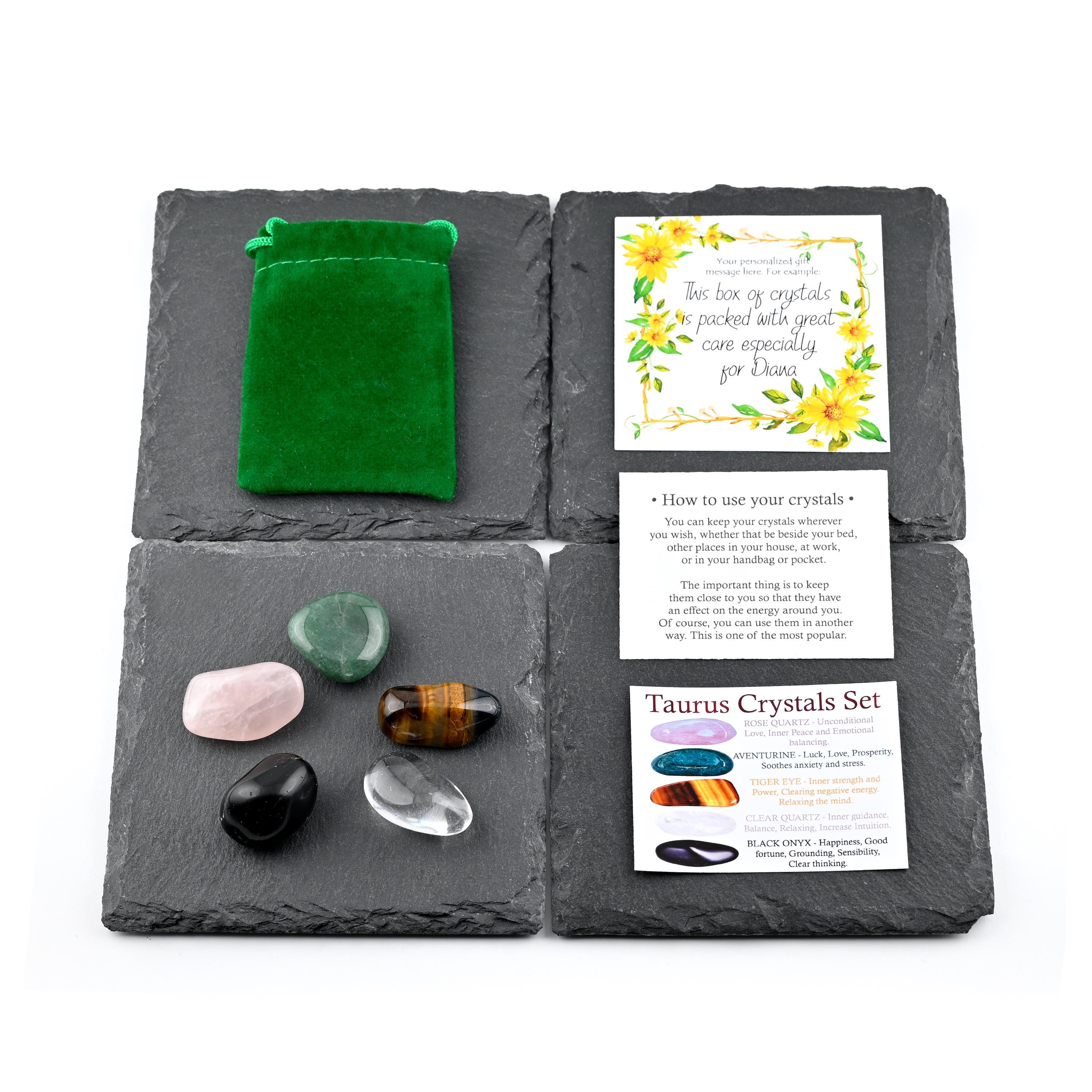 Taurus Crystals Set, Taurus Crystal Set, Crystals for Taurus, Stones ...