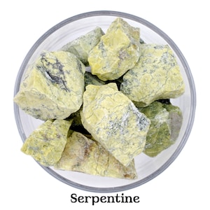 Green Serpentine Raw Stone, Natural Unpolished Crystal, Earth Energy And Healing Stone image 1