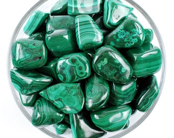 Malachite Tumbled Stone, Malachite, Tumbled Stones, Stones, Crystals, Rocks, Gifts, Gemstones, Gems, Zodiac Crystals, Healing Crystals