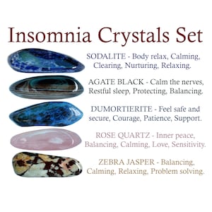 Insomnia Crystals Set, Insomnia Crystal Set, Crystals For Insomnia, Crystals Of Insomnia, Stones For Insomnia, Insomnia Crystals, Insomnia