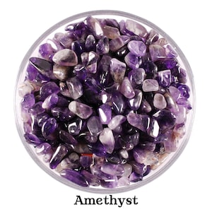Lose Amethyst-Chip-Steine, natürliche lila raue Kristalle für Harz-Kunst, Schmuckherstellung, heilende Edelsteine, Februar Birthstone