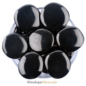 Jet Palm Stone, Jet, Smooth Stones, Palm Stones, Worry Stones, Stones, Crystals, Rocks, Gifts, Gemstones, Gems, Zodiac Crystals, Healing