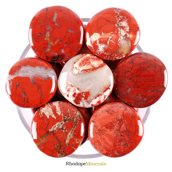 Red Jasper Palm Stone, Red Brecciated Jasper Palm Stone, Red Jasper, Palm Stone, Stones, Crystals, Rocks, Gifts, Wedding Favors, Gemstones