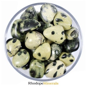 Serpentine Tumbled Stone, Chytha Serpentine, Tumbled Stones, Serpentine, Stones, Crystals, Rocks, Gifts, Wedding Favors, Gemstones, Gems