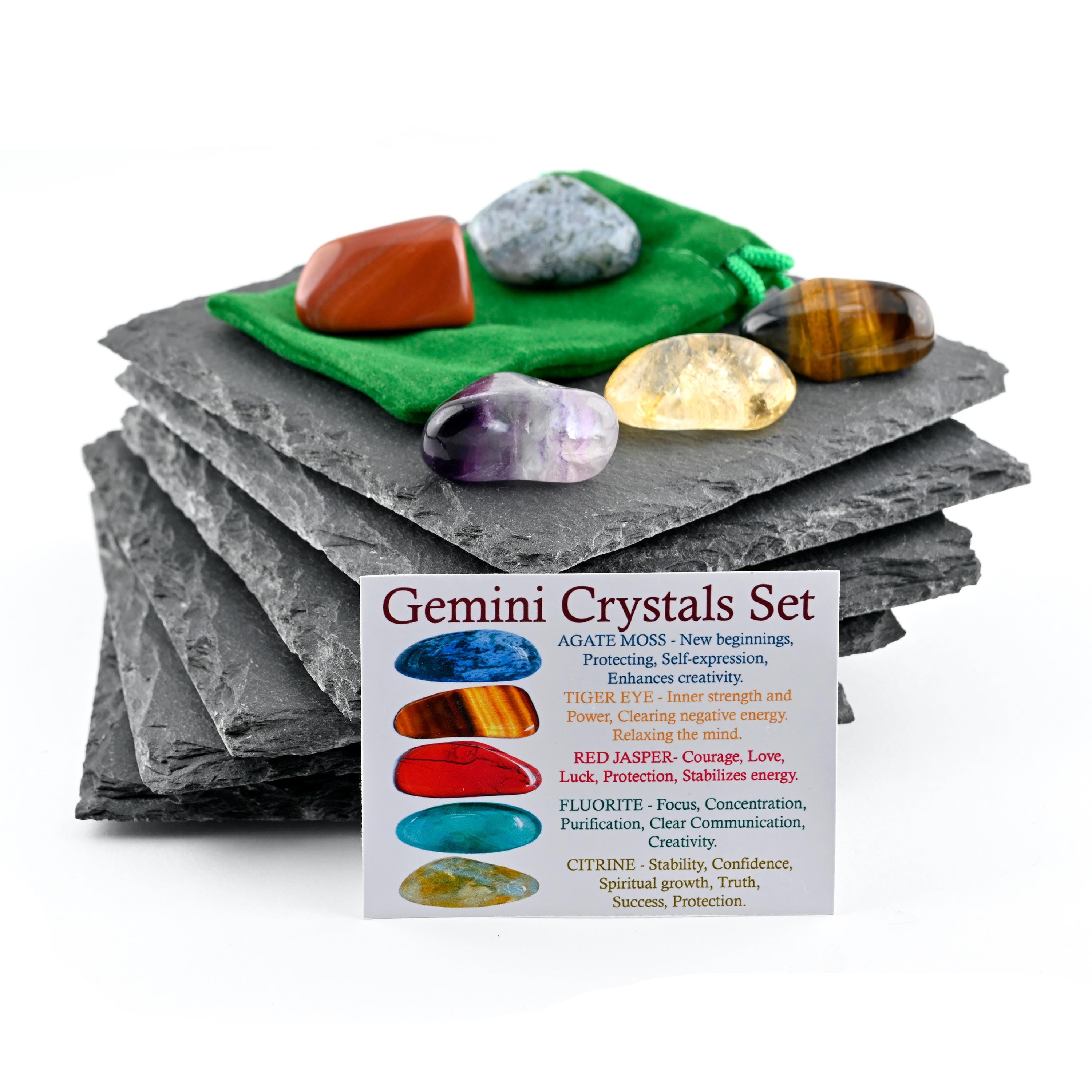 Gemini Crystals Set, Gemini Crystal Set, Crystals for Gemini