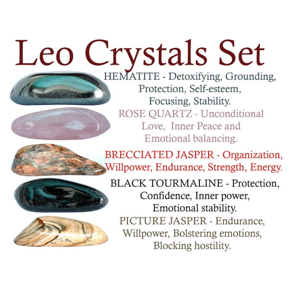Leo Crystals Set, Leo Crystal Set, Crystals For Leo, Zodiac Leo Crystals, Gifts, Crystals, Zodiac, Zodiac Crystals, Metaphysical Crystals