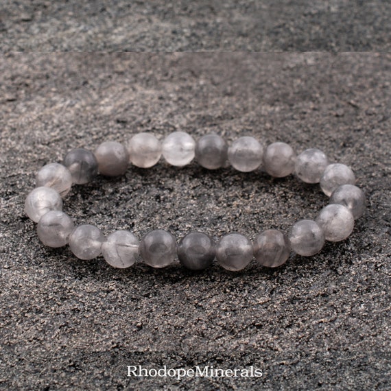 Grey Agate Bracelet Genuine Grey Agate Bracelet 8mm Agate Bracelets Metaphysical Crystals Gifts Crystals Gemstones Gems Stones Etsy