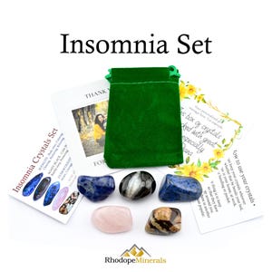 Juego de cristales para el insomnio, cristales para el insomnio, cristales para el insomnio, piedras para el insomnio, cristales para el insomnio, insomnio