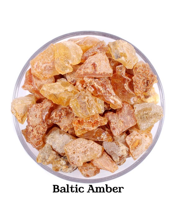 RAW Baltic Amber, Authentic Natural Fossilized Resin For Healing And Protection