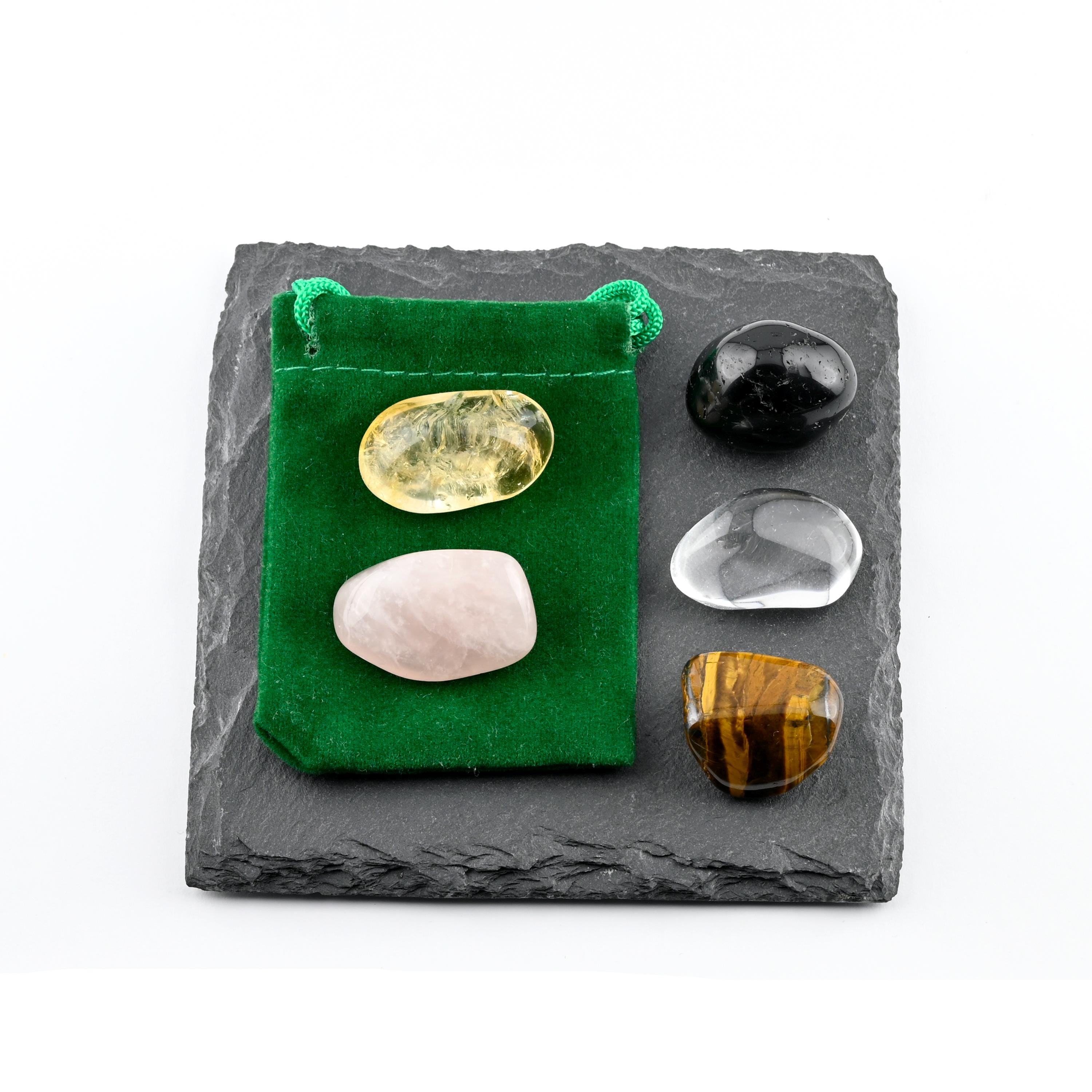 Family Happiness Crystal Set, Harmony and Connection, Gift for