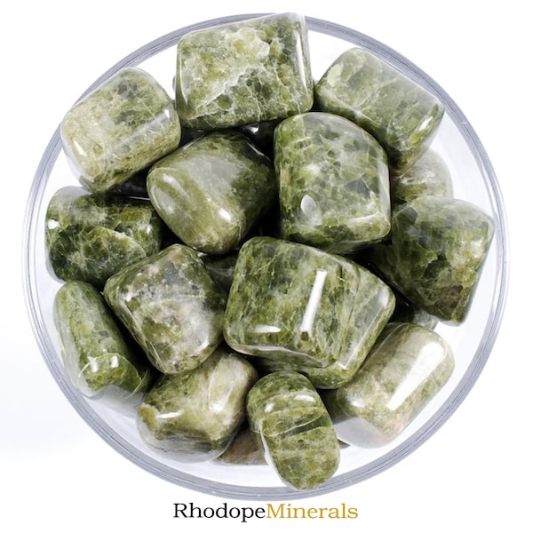 Vesuvianite Tumbled Stone, Vesuvianite, Tumbled Stones, Idocrase Vesuvianite, Stones, Crystals, Rocks, Gifts, Gemstones, Zodiac Crystals