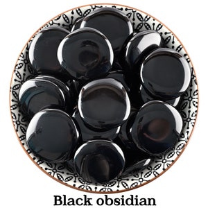 Black Obsidian Palm Stone, Black Obsidian Smooth Stone, Black Obsidian, Palm Crystals, Zodiac Signs Sagittarius, Scorpio, Capricorn, Gifts