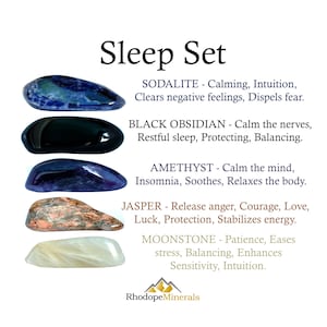 Sleep Crystals Set, Sleep Crystal Set, Crystals For Sleep, Crystals Of Sleep, Sleep, Nightmare, Insomnia, Crystals, Gifts, Zodiac, Stones