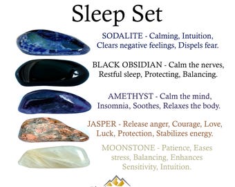 Sleep Crystals Set, Sleep Crystal Set, Crystals For Sleep, Crystals Of Sleep, Sleep, Nightmare, Insomnia, Crystals, Gifts, Zodiac, Stones