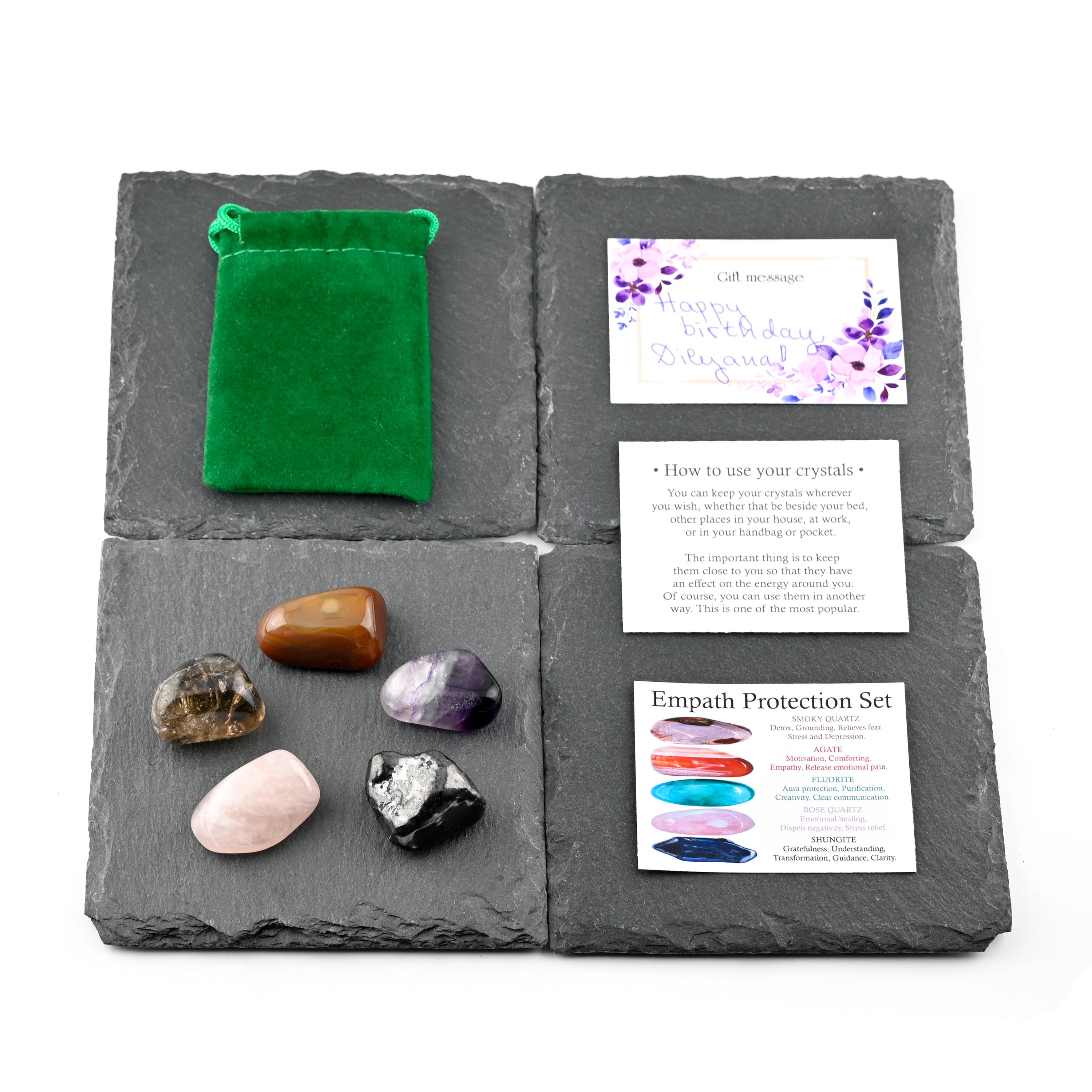 Empath Protection Crystals Set, Empath, Protection, Smoky Quartz