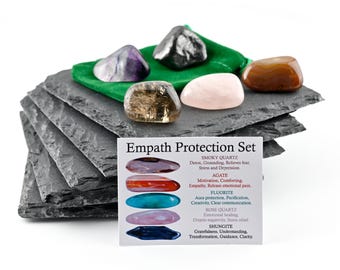 Empath Protection Crystals Set, Empath, Protection, Smoky Quartz