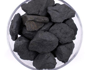 Shungite Raw Stone, Natural Black Protection Crystal, Carbon Rich EMF Shielding Stone