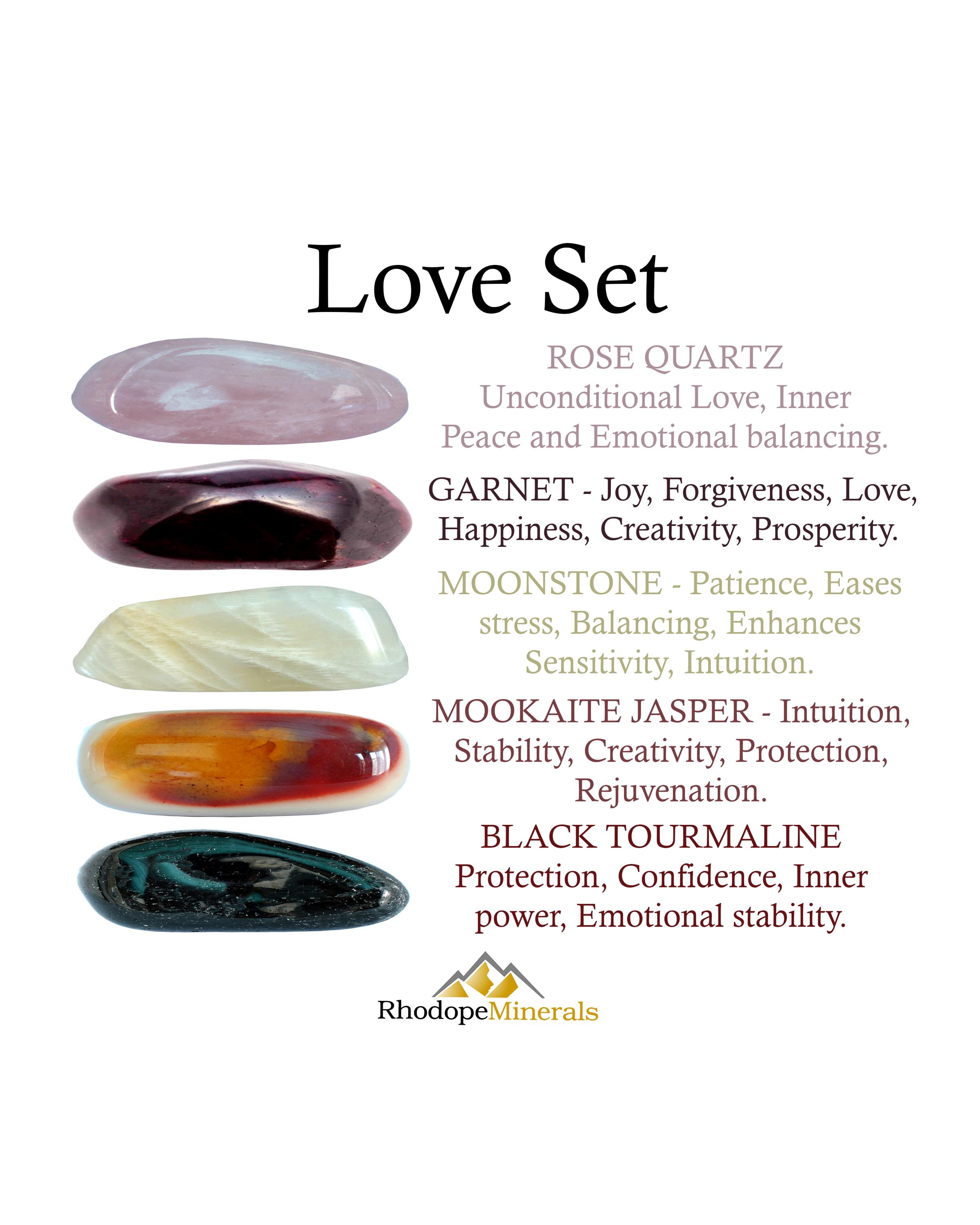 Love Crystals Set, Love Crystal Set, Crystals for Love, Crystals