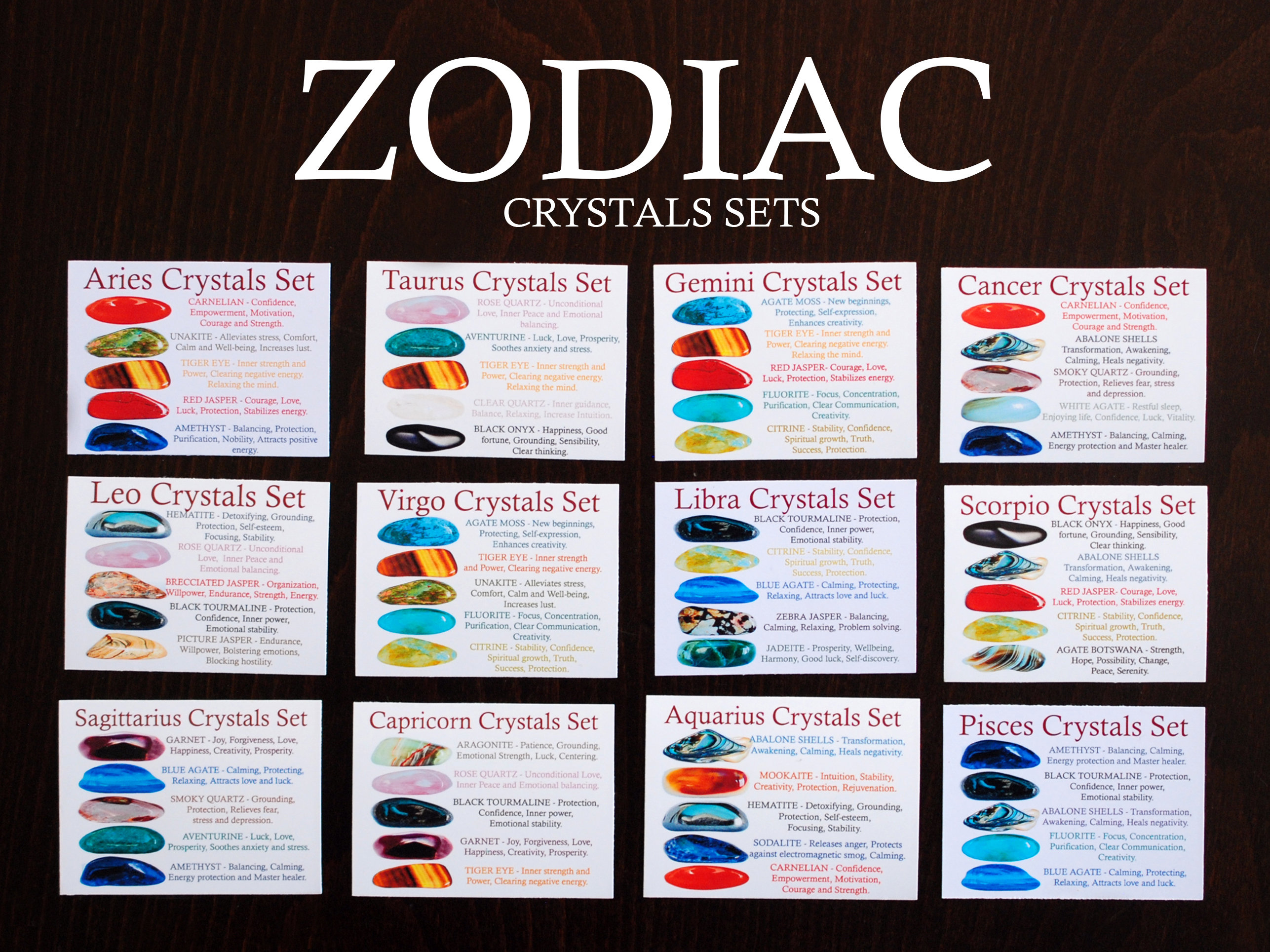 Cancer Crystals Set Cancer Crystal Set Crystals for Cancer Etsy Canada