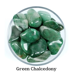 Green Chalcedony Tumbled Stone for Harmony, Mint Green Crystal, Heart Chakra Pocket Gemstone image 1