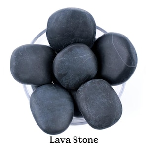 Piedra de lava de palma, roca volcánica natural para conexión a tierra, fuerza y difusor de aceites esenciales.