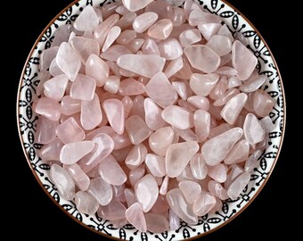 Rose Quartz Chips Stones, Polished Pink Mini Crystals, Love And Compassion Vase Filler