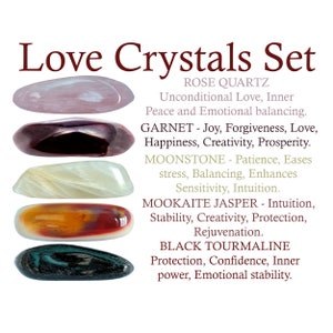 Love Crystals Set, Love Crystal Set, Crystals For Love, Crystals Of Love, Crystals Love, Love Crystals, Stones For Love, Love Stones, Love