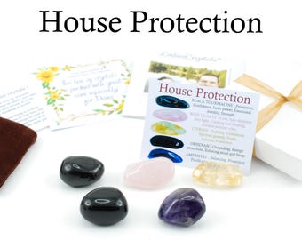 House Protection Crystal Set, House Protection Crystals, Crystals For Protection, Crystals For House Protection, House Protection Crystals