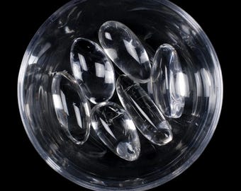 Clear Quartz Tumbled Stone, Natural Master Healer Crystal For Clarity, Energy And Focus Gift