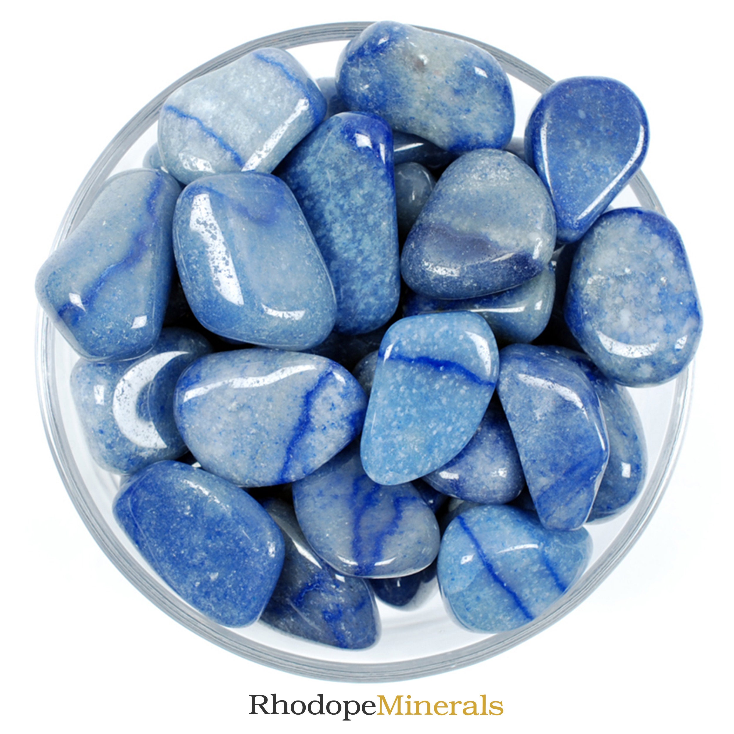 Blue Quartz - Tumbled Blue Quartz - Tumbled