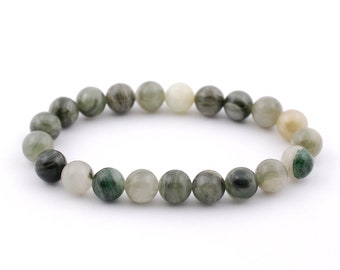 アクチノライト高品質6mm宝石ブレスレット、誕生日プレゼント - Etsy 日本