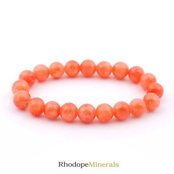 Orange jade bracelet deals