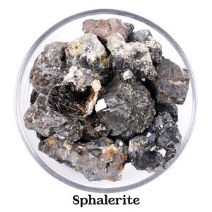 Sfalerit rå sten, naturlig metallisk kristall, vitalitet och altarrituell jordning