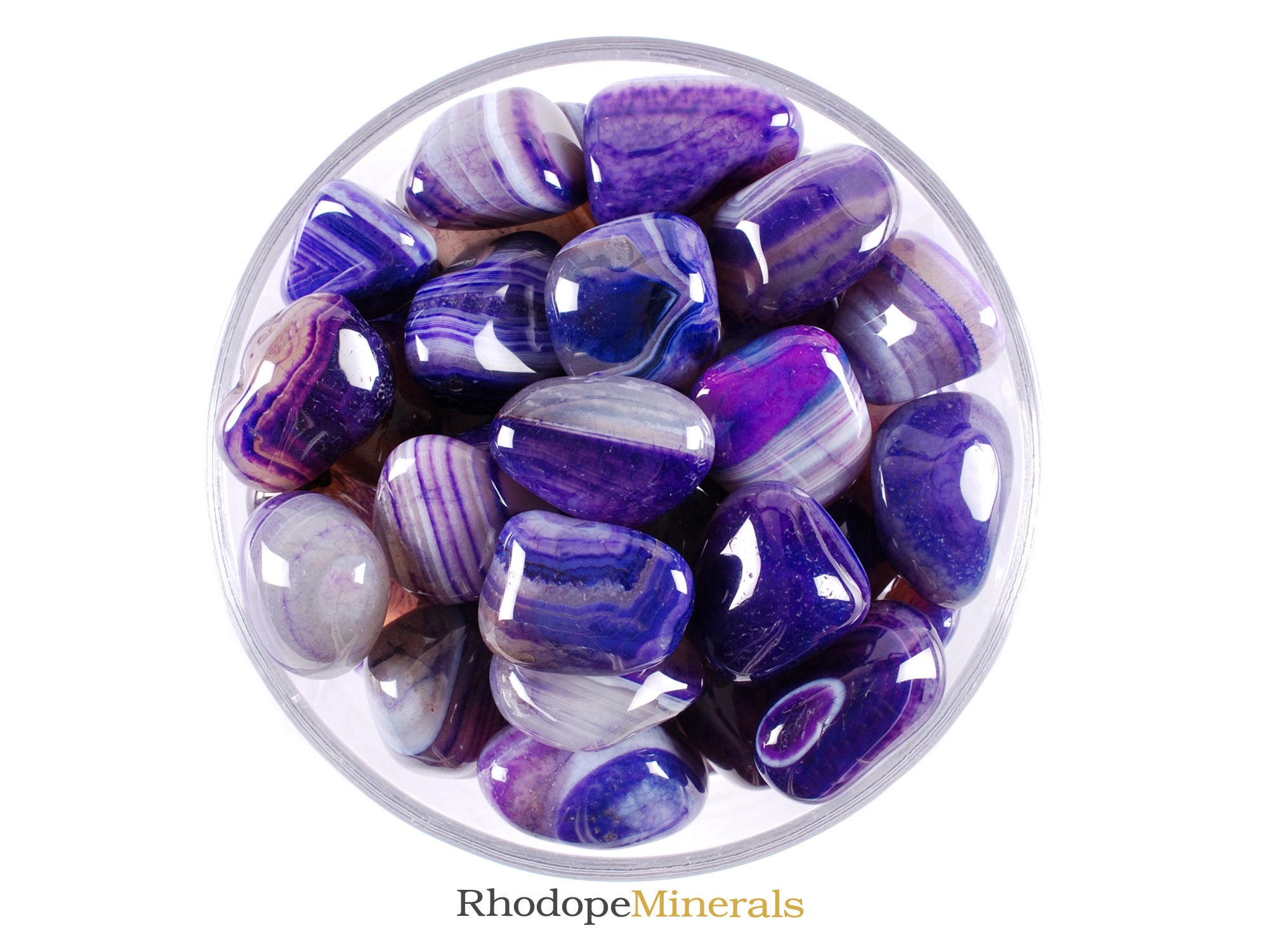 Purple Agate Tumbled Stone Purple Agate Tumbled Stones - Etsy Israel