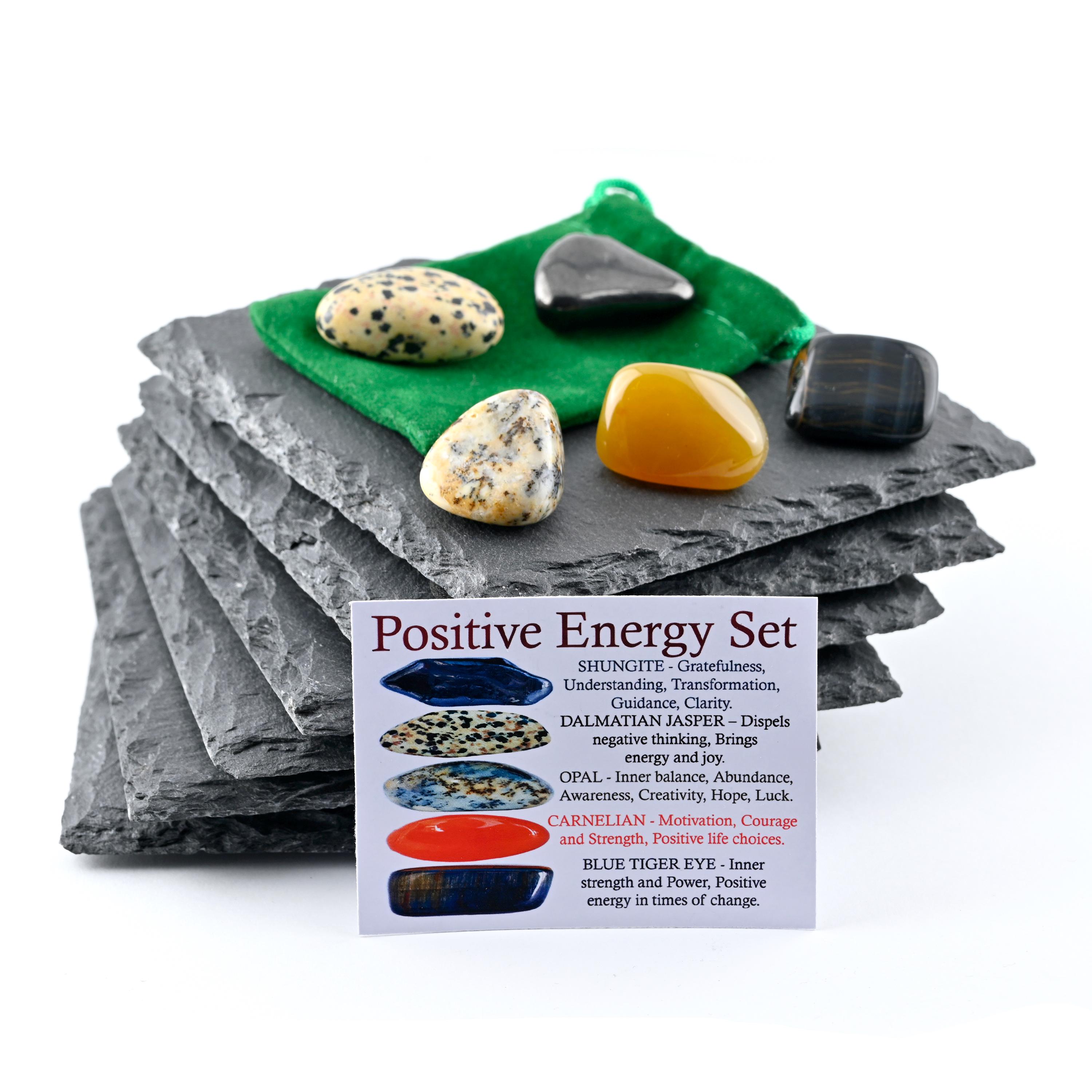 Positive Energy Crystal Set, High Vibe and Happiness, Gift for