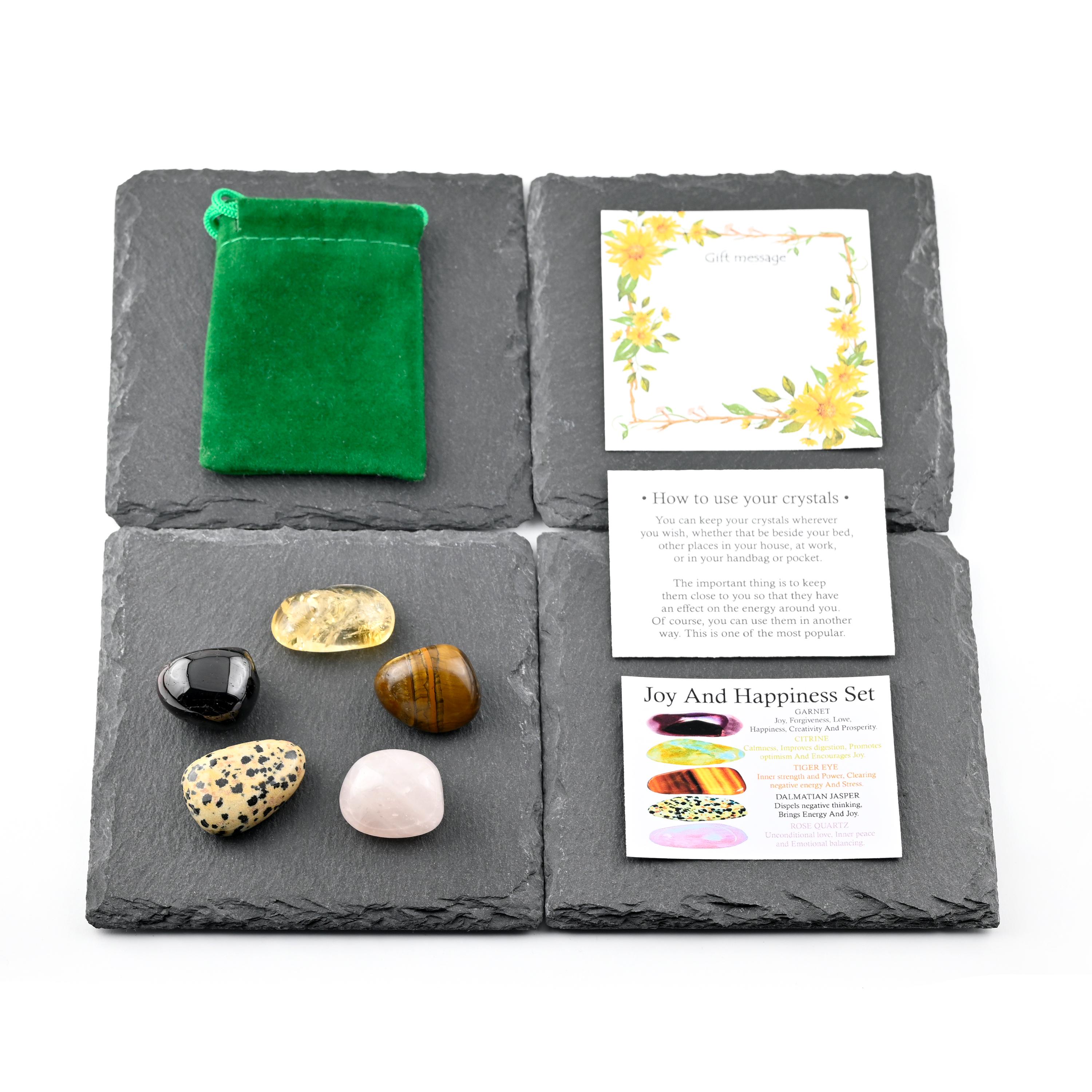 Joy and Happiness Crystals Set, Joy and Happiness Crystals