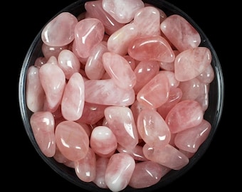 Rose Quartz Tumbled Stone, Gift for Crystal Lovers, Natural Pink Healing Gemstone