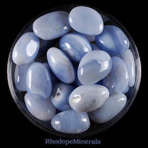 Blue Chalcedony Tumbled Stone, Blue Chalcedony, Tumbled Stones, Chalcedony, Stones, Crystals, Rocks, Gifts, Gemstones, Gems, Zodiac Crystals
