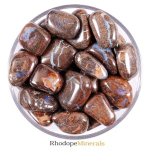 RARE! Boulder Opal Tumbled Stone, Boulder Opal, Tumbled Stones, Opal, Stones, Crystals, Rocks, Gifts, Gemstones, Gems, Zodiac Crystals
