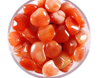 Carnelian Tumbled Stone, Natural Creativity And Vitality, Altar Ritual Gem