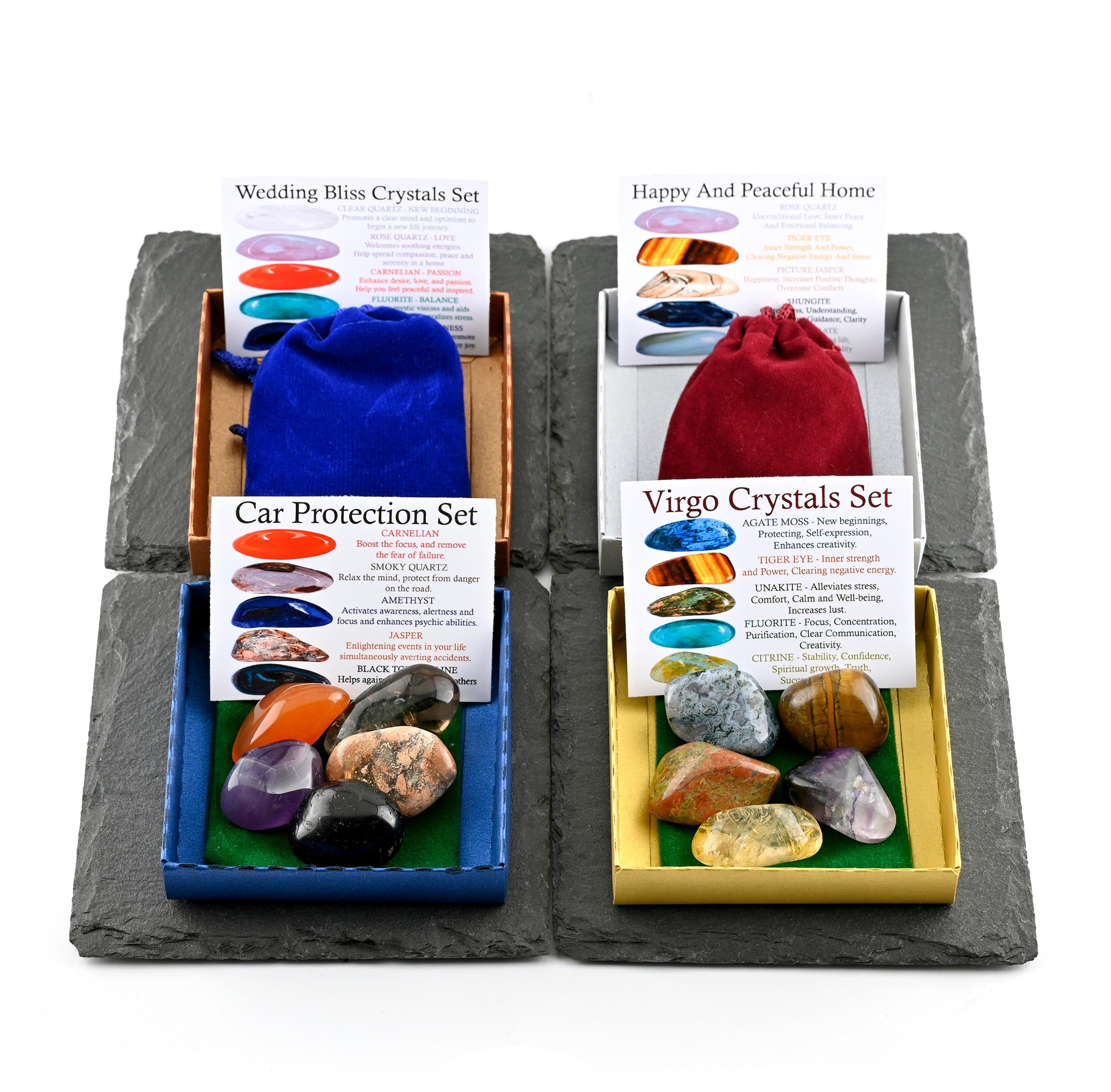 Joy and Happiness Crystal Set, Bright Energy Gift for Crystal