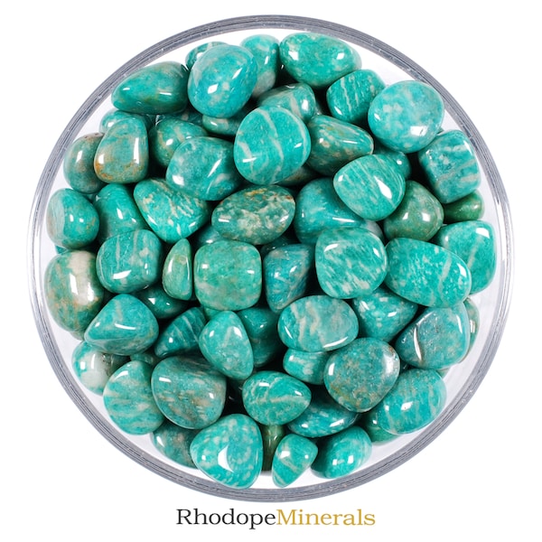 Set Of 3 Amazonite Tumbled Stones, Amazonite, Tumbled Stones, Stones, Crystals, Rocks, Gifts, Wedding Favors, Gemstones, Gems, Zodiac Stone