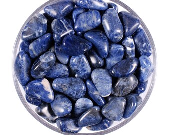 Sodalite Tumbled Stone, Natural Logic And Inner Peace, Altar Ritual Gemstone